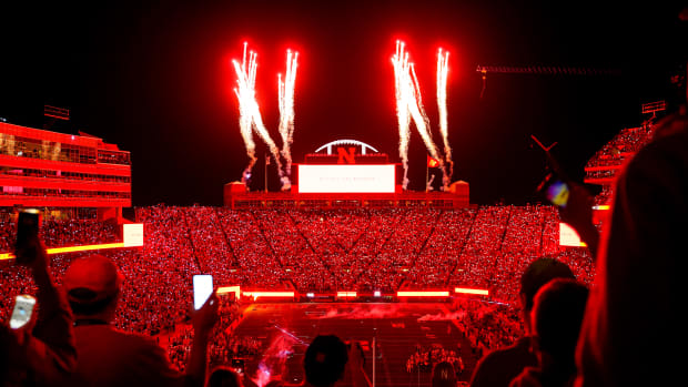 Pre fourth quarter lights  2022 Nebraska vs Indiana football USATSI_19161239